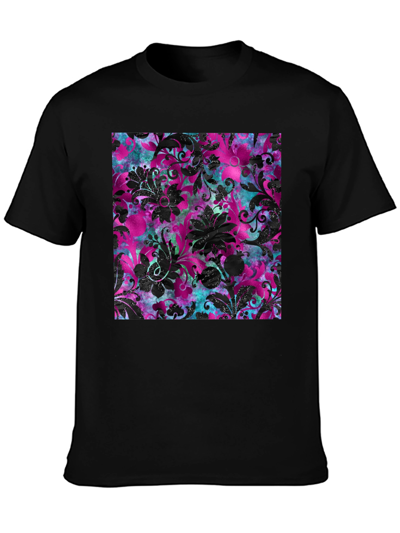 Floral Print T-Shirt - Bold Pattern Tee
