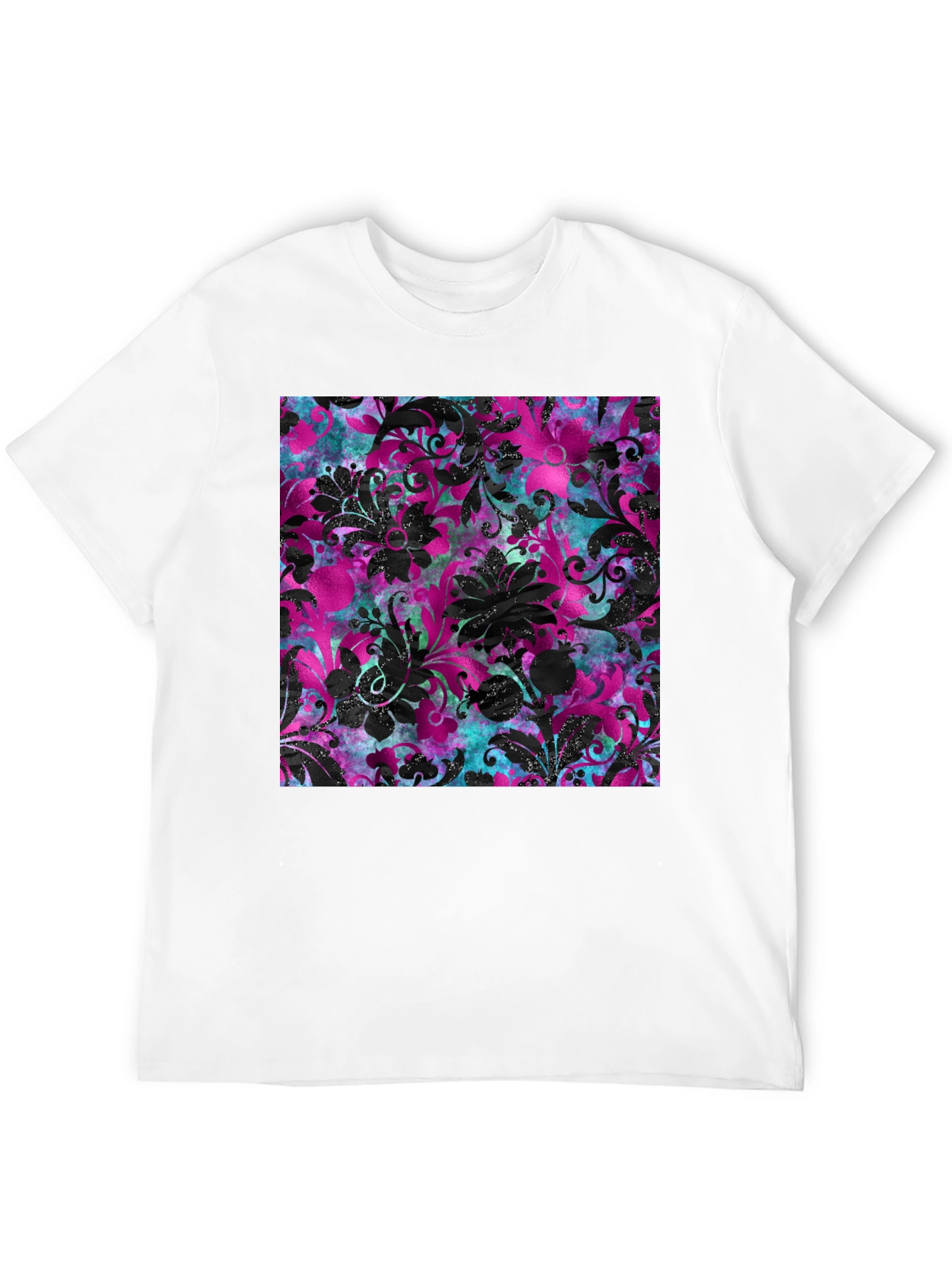 Floral Print T-Shirt - Bold Pattern Tee