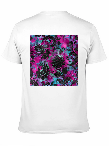 Floral Print T-Shirt - Bold Pattern Tee