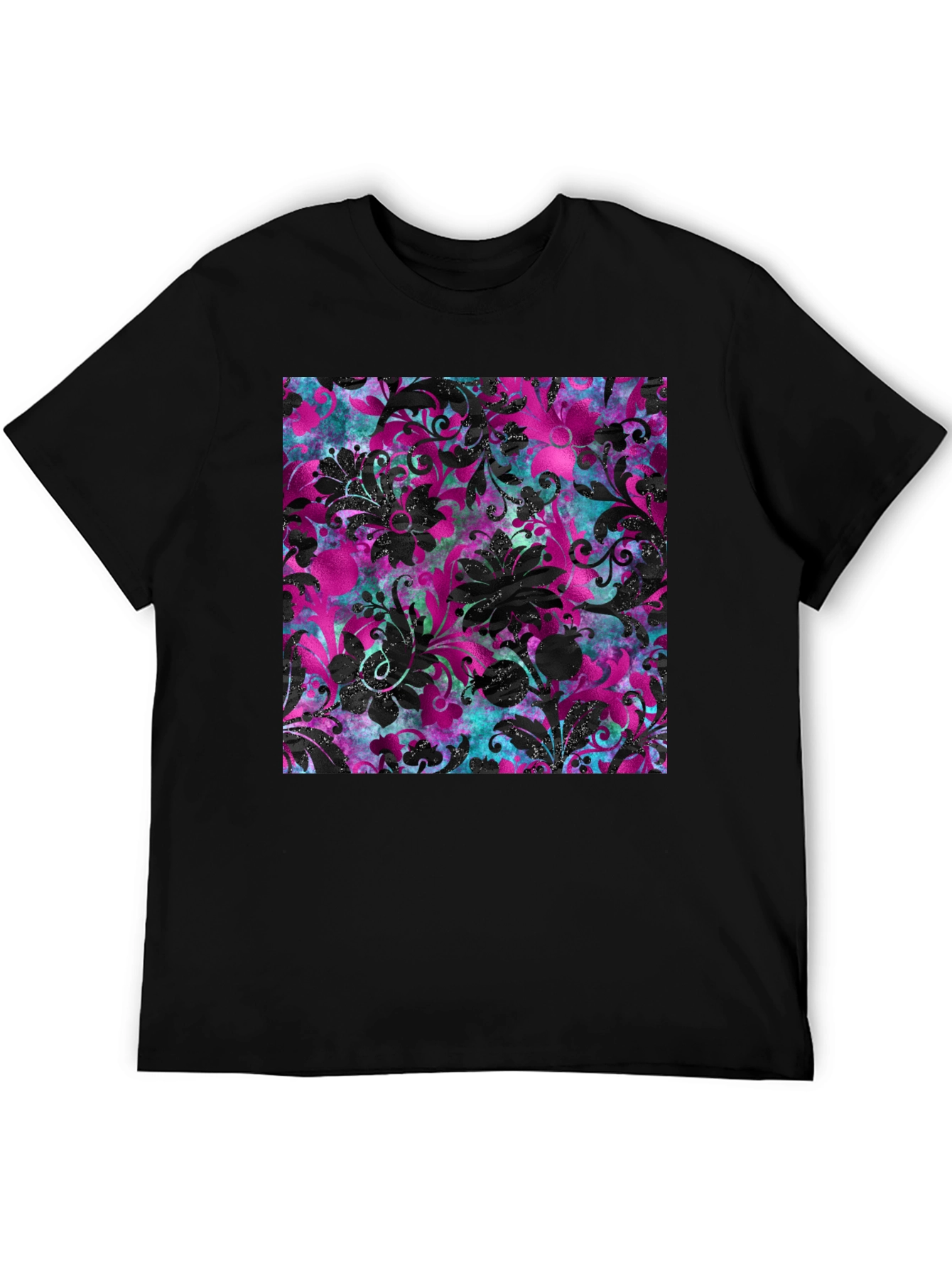 Floral Print T-Shirt - Bold Pattern Tee