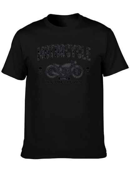 Motorcycle Ride Like the Wind Graphic Tee