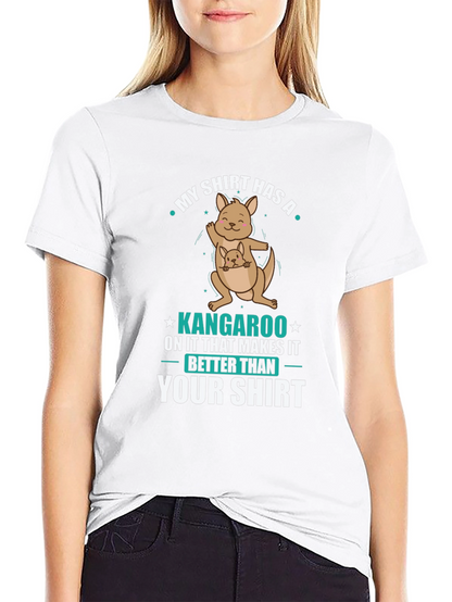 Funny Kangaroo T-Shirt: My Shirt is Better Than Yours