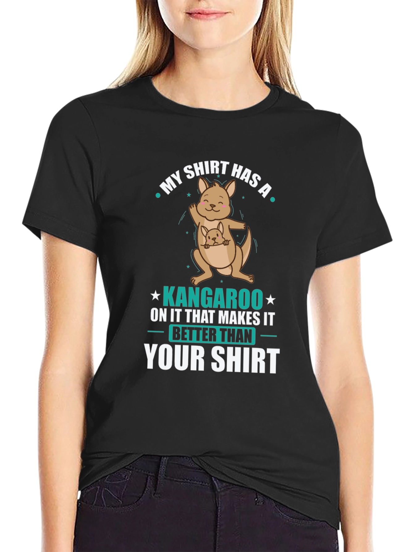 Funny Kangaroo T-Shirt: My Shirt is Better Than Yours