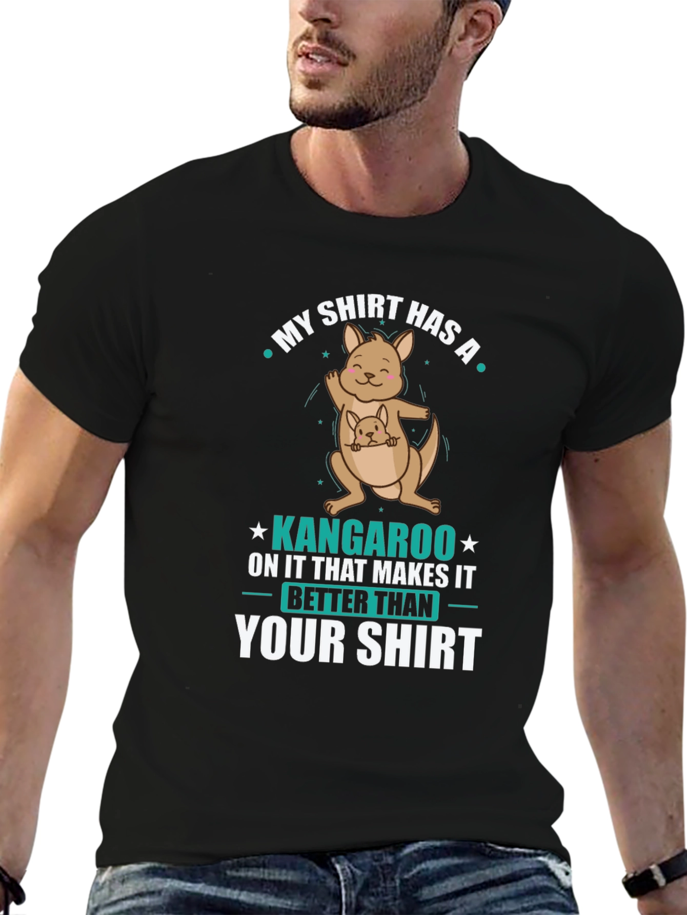 Funny Kangaroo T-Shirt: My Shirt is Better Than Yours