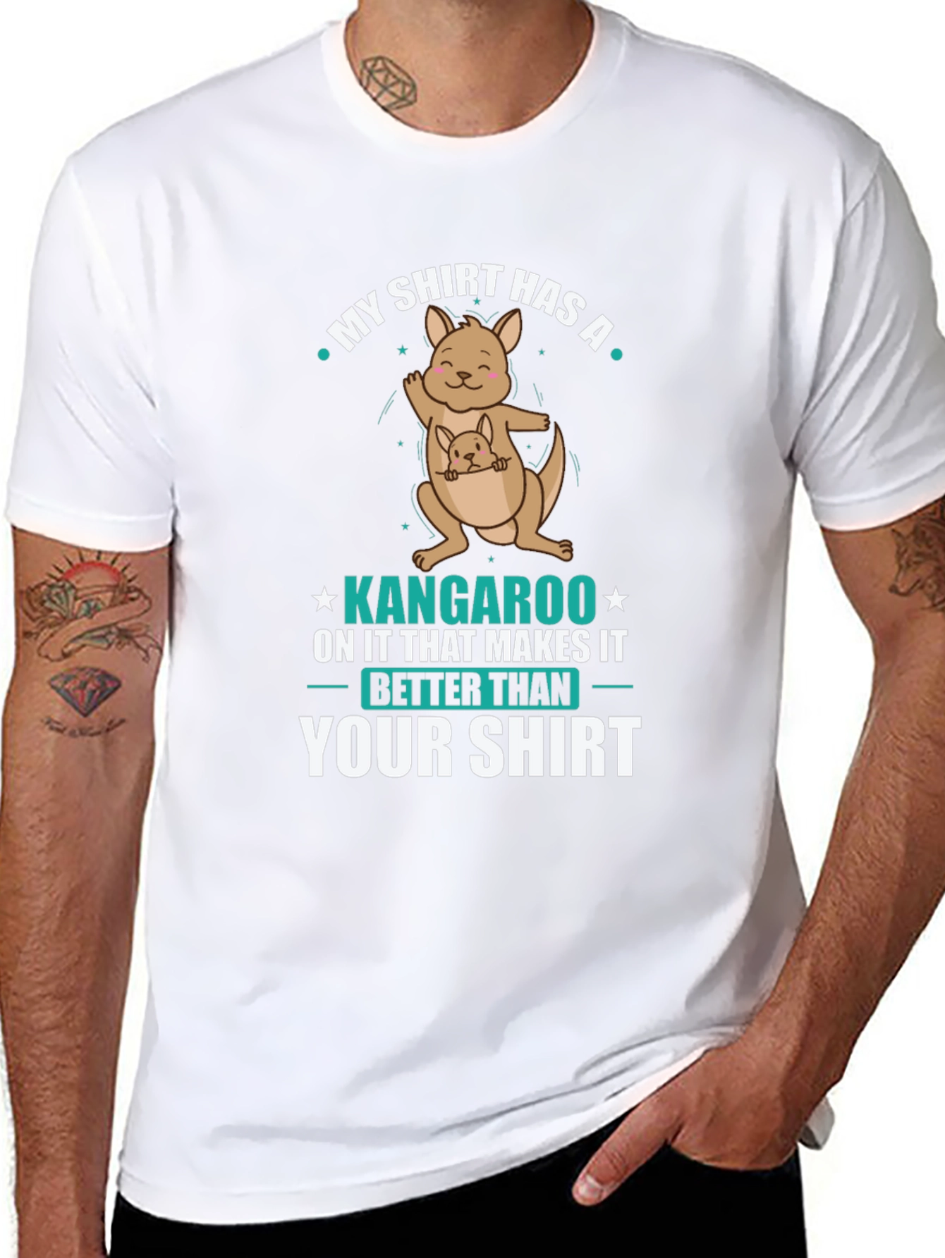 Funny Kangaroo T-Shirt: My Shirt is Better Than Yours