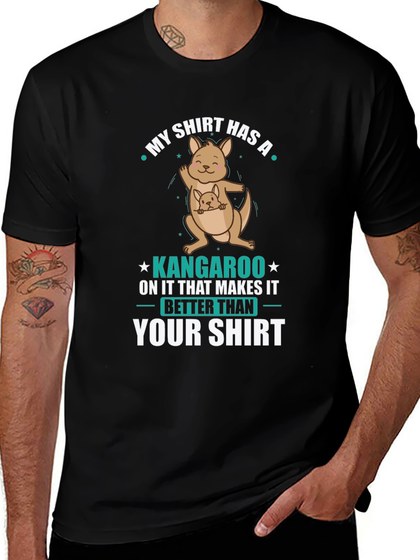 Funny Kangaroo T-Shirt: My Shirt is Better Than Yours