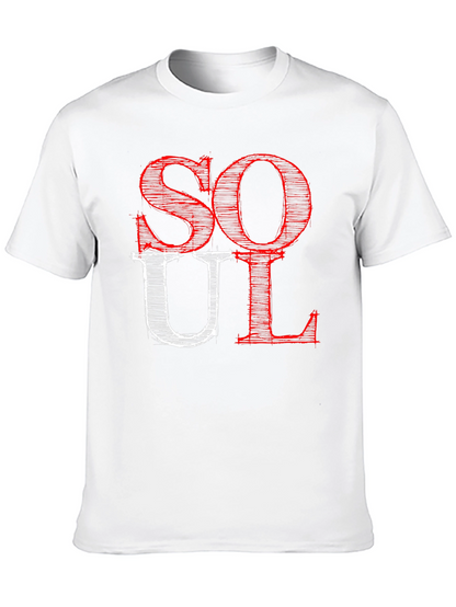 Soul Graphic Print Black T-Shirt