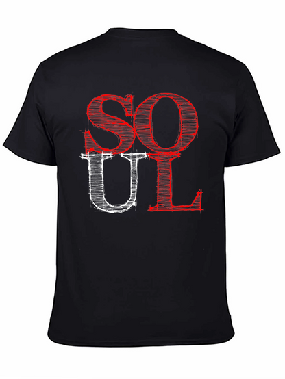 Soul Graphic Print Black T-Shirt