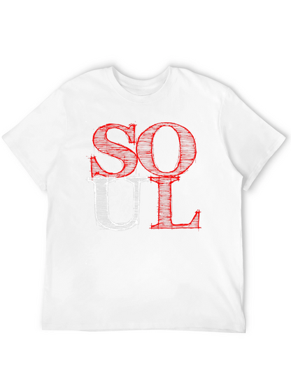 Soul Graphic Print Black T-Shirt
