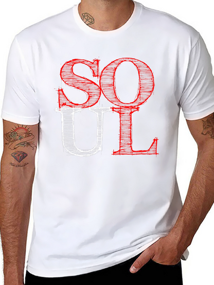 Soul Graphic Print Black T-Shirt