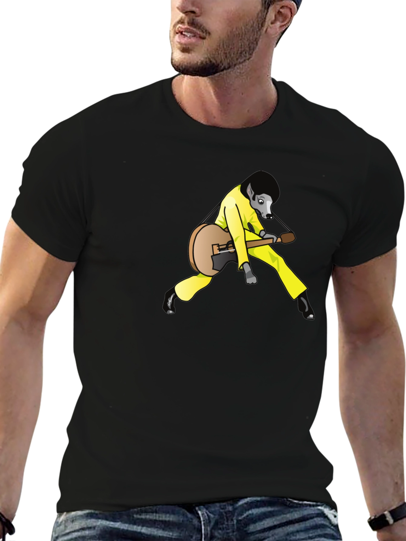 Wolf Elvis Graphic Tee - Rock n Roll Style