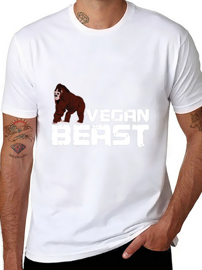 Vegan Beast Graphic Tee - Black