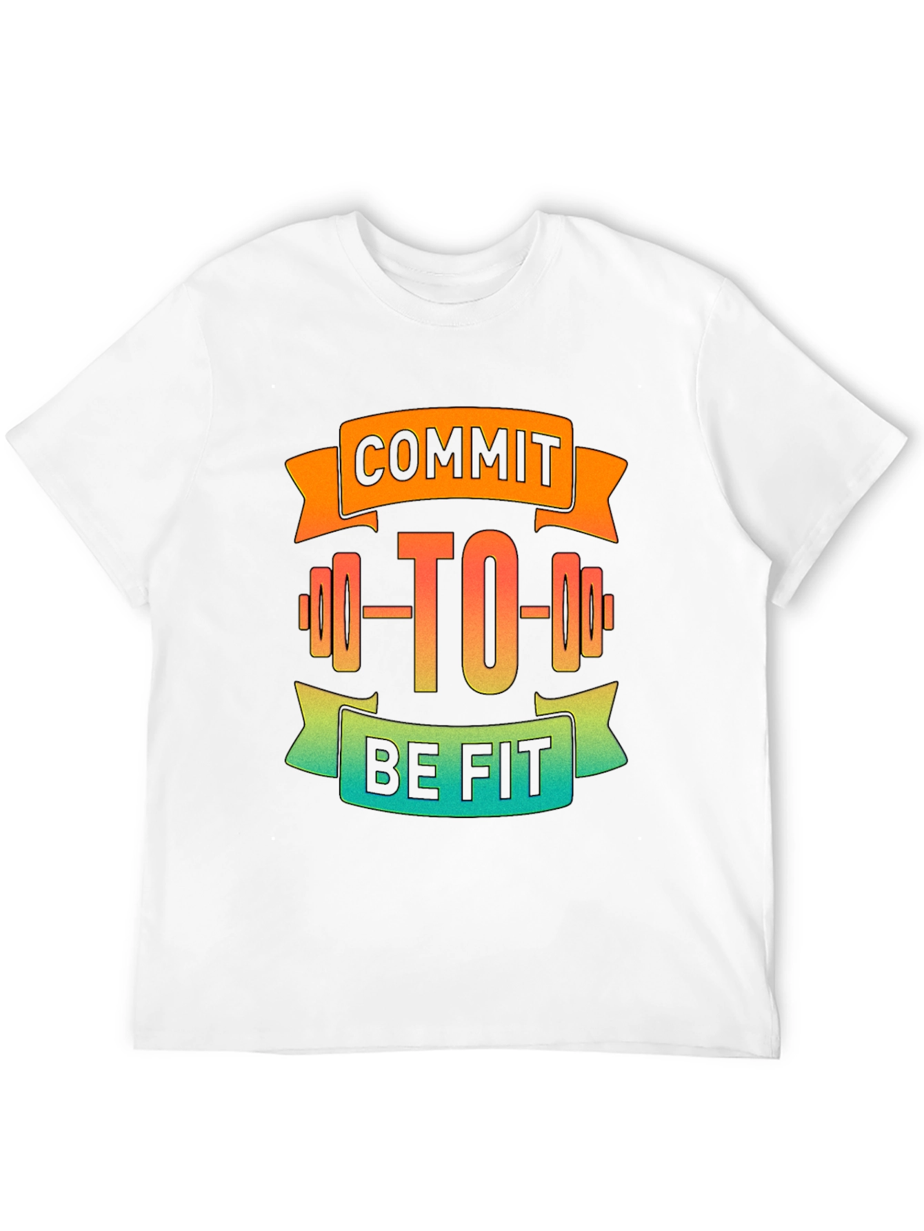 Commit to Be Fit Black Graphic Tee