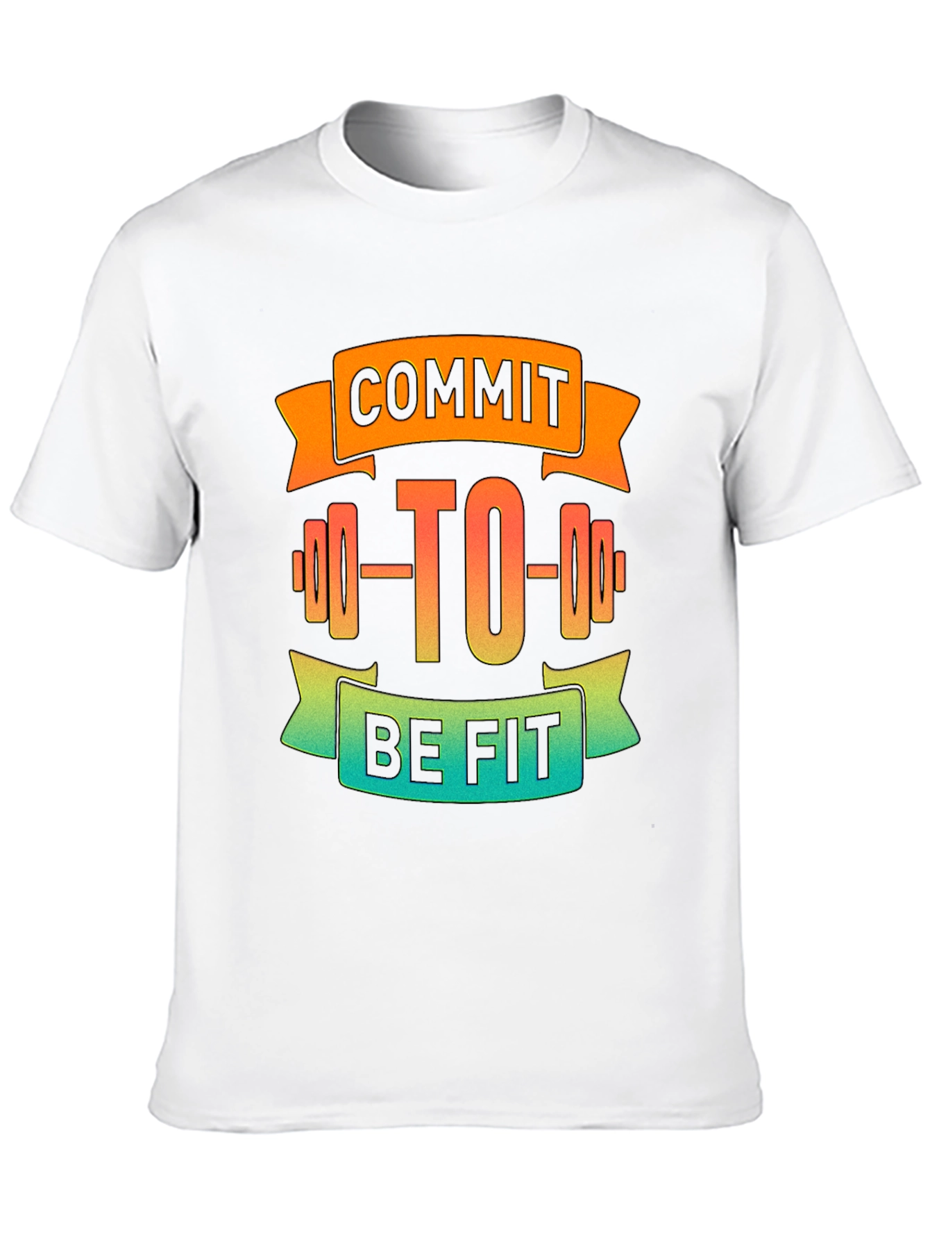 Commit to Be Fit Black Graphic Tee