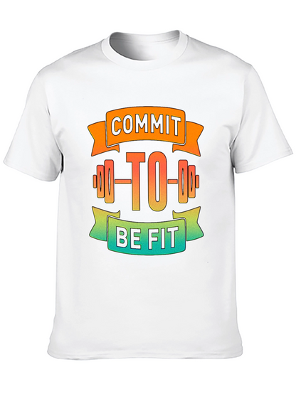 Commit to Be Fit Black Graphic Tee