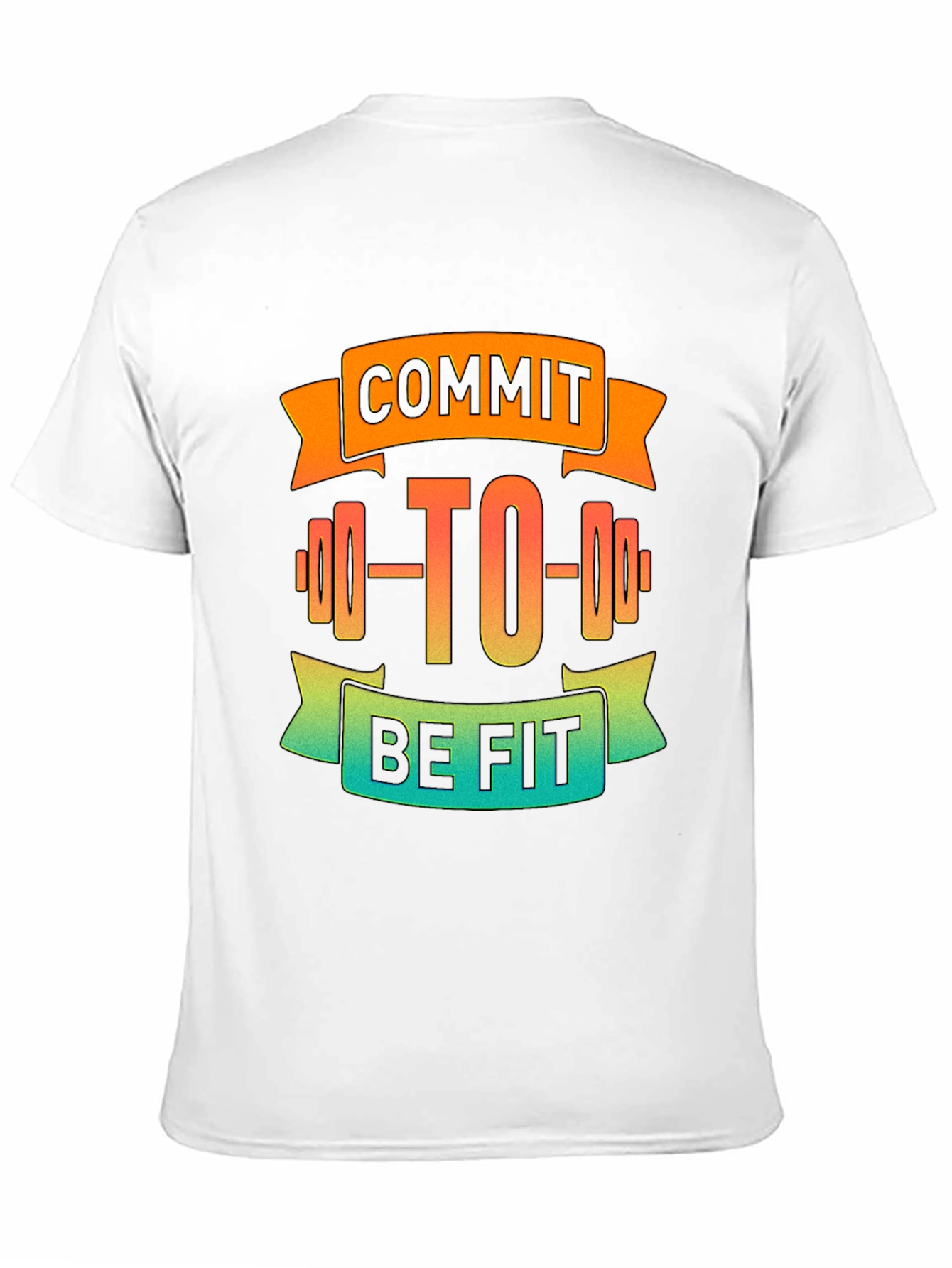 Commit to Be Fit Black Graphic Tee