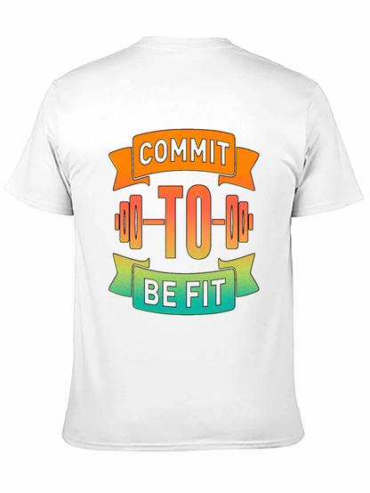 Commit to Be Fit Black Graphic Tee