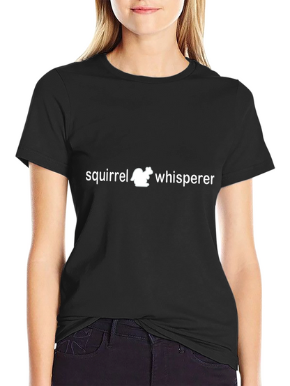 Squirrel Whisperer Graphic Tee - Black