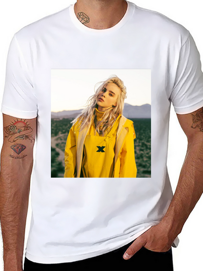 Billie Eilish Graphic Tee - Black Cotton T-Shirt