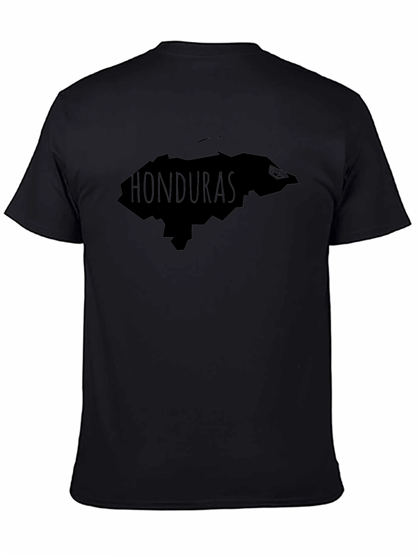 Honduras Map T-Shirt - Black Cotton Tee
