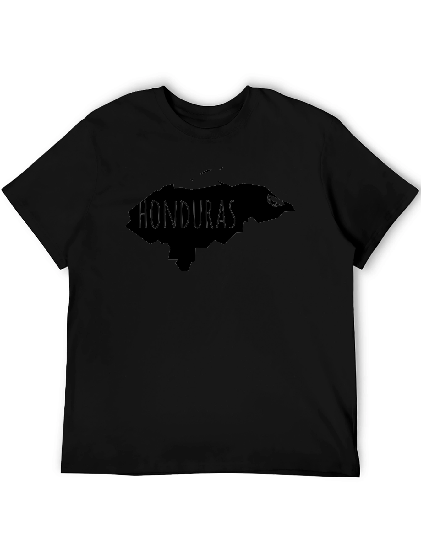 Honduras Map T-Shirt - Black Cotton Tee
