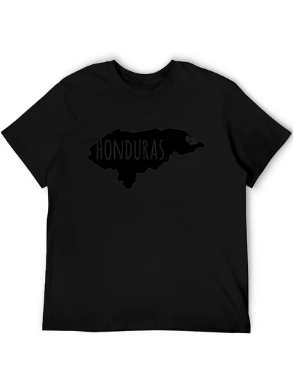 Honduras Map T-Shirt - Black Cotton Tee
