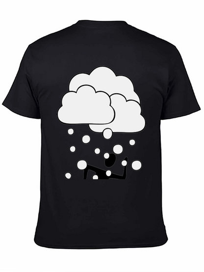 Cloudy Yoga T-Shirt - Funny Graphic Tee