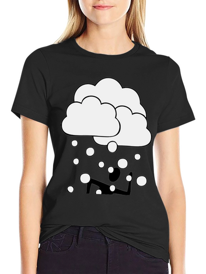 Cloudy Yoga T-Shirt - Funny Graphic Tee