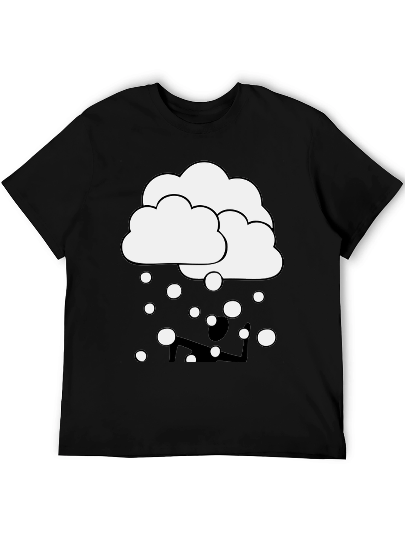 Cloudy Yoga T-Shirt - Funny Graphic Tee