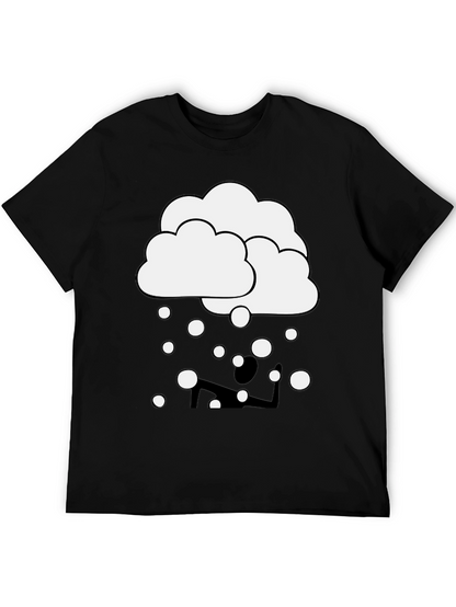 Cloudy Yoga T-Shirt - Funny Graphic Tee
