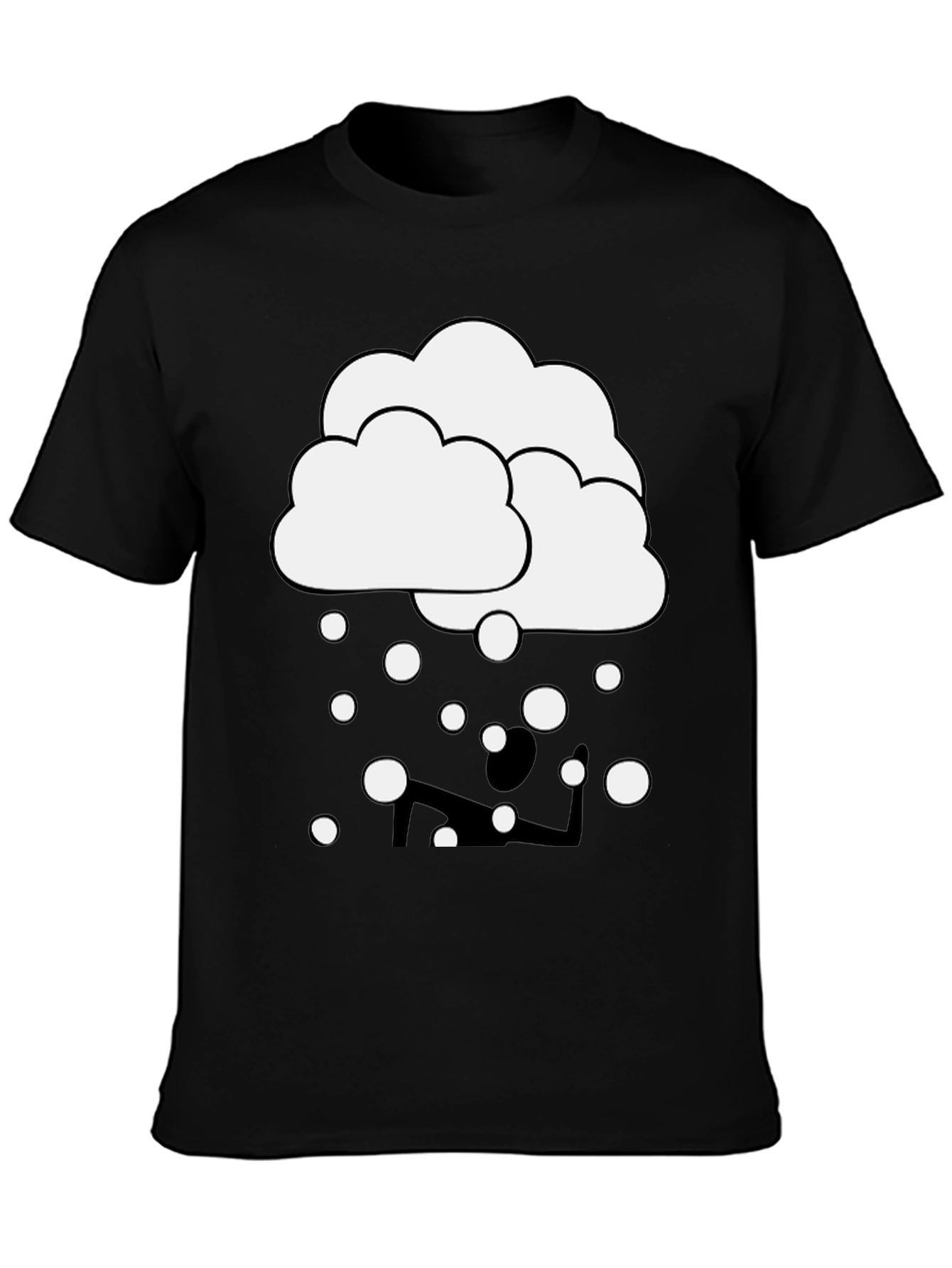 Cloudy Yoga T-Shirt - Funny Graphic Tee