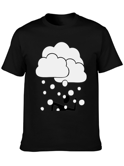 Cloudy Yoga T-Shirt - Funny Graphic Tee