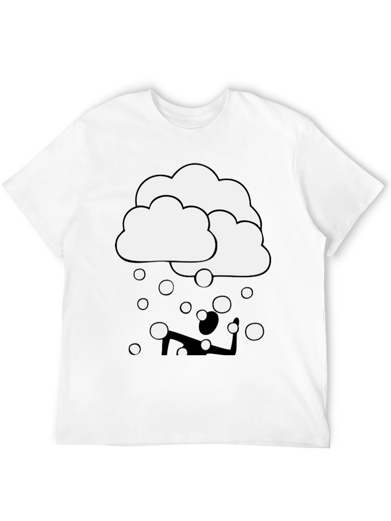 Cloudy Yoga T-Shirt - Funny Graphic Tee