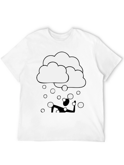 Cloudy Yoga T-Shirt - Funny Graphic Tee