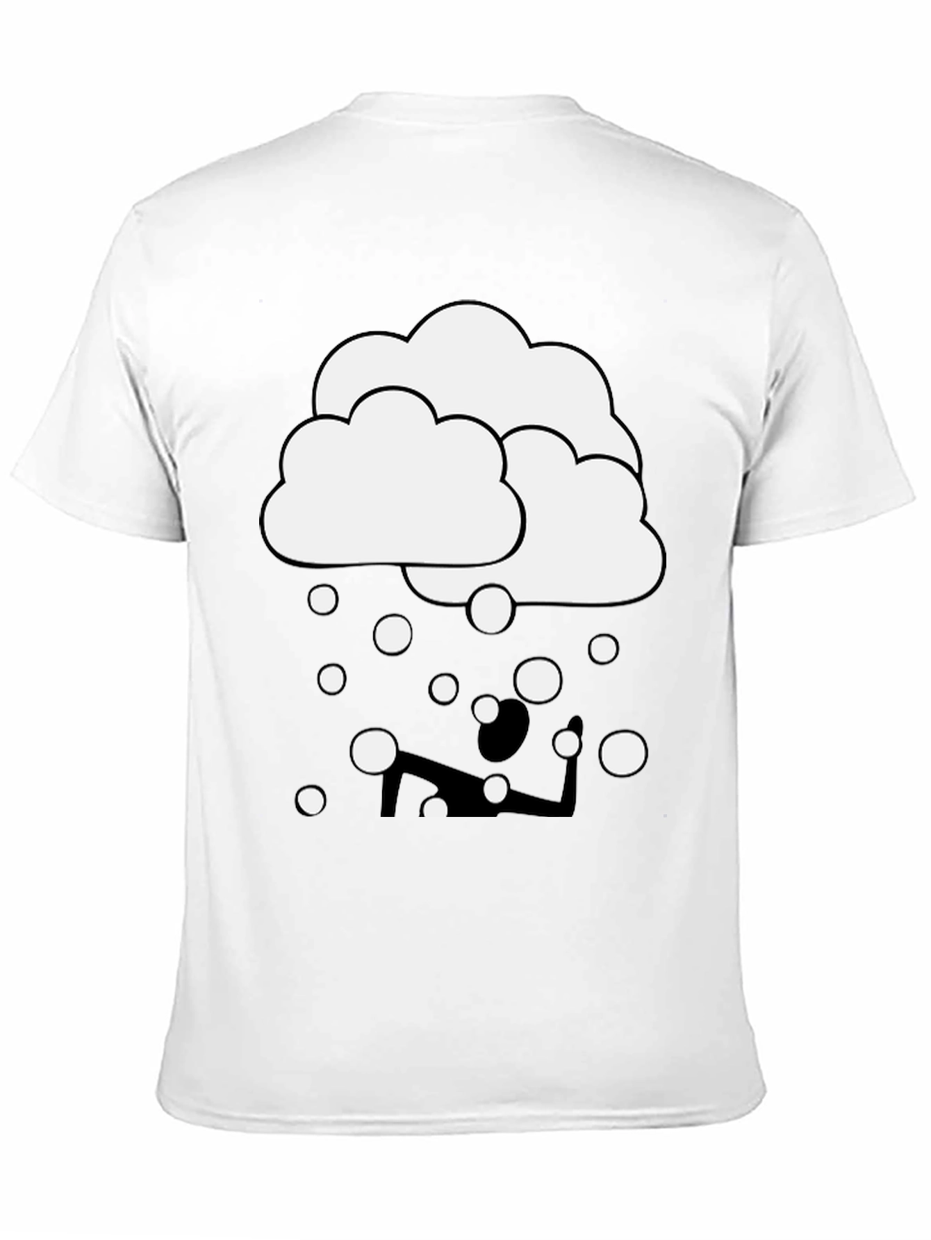 Cloudy Yoga T-Shirt - Funny Graphic Tee