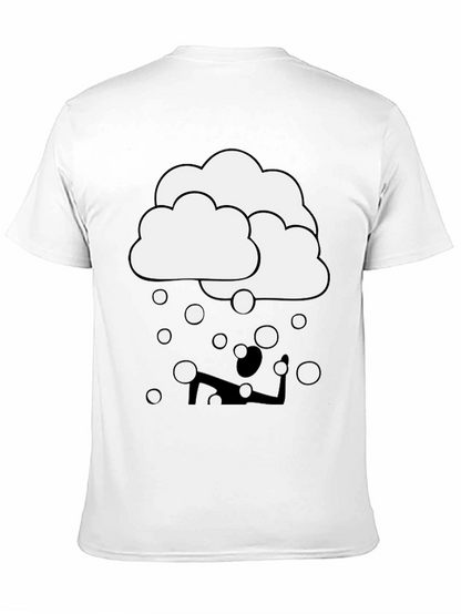 Cloudy Yoga T-Shirt - Funny Graphic Tee