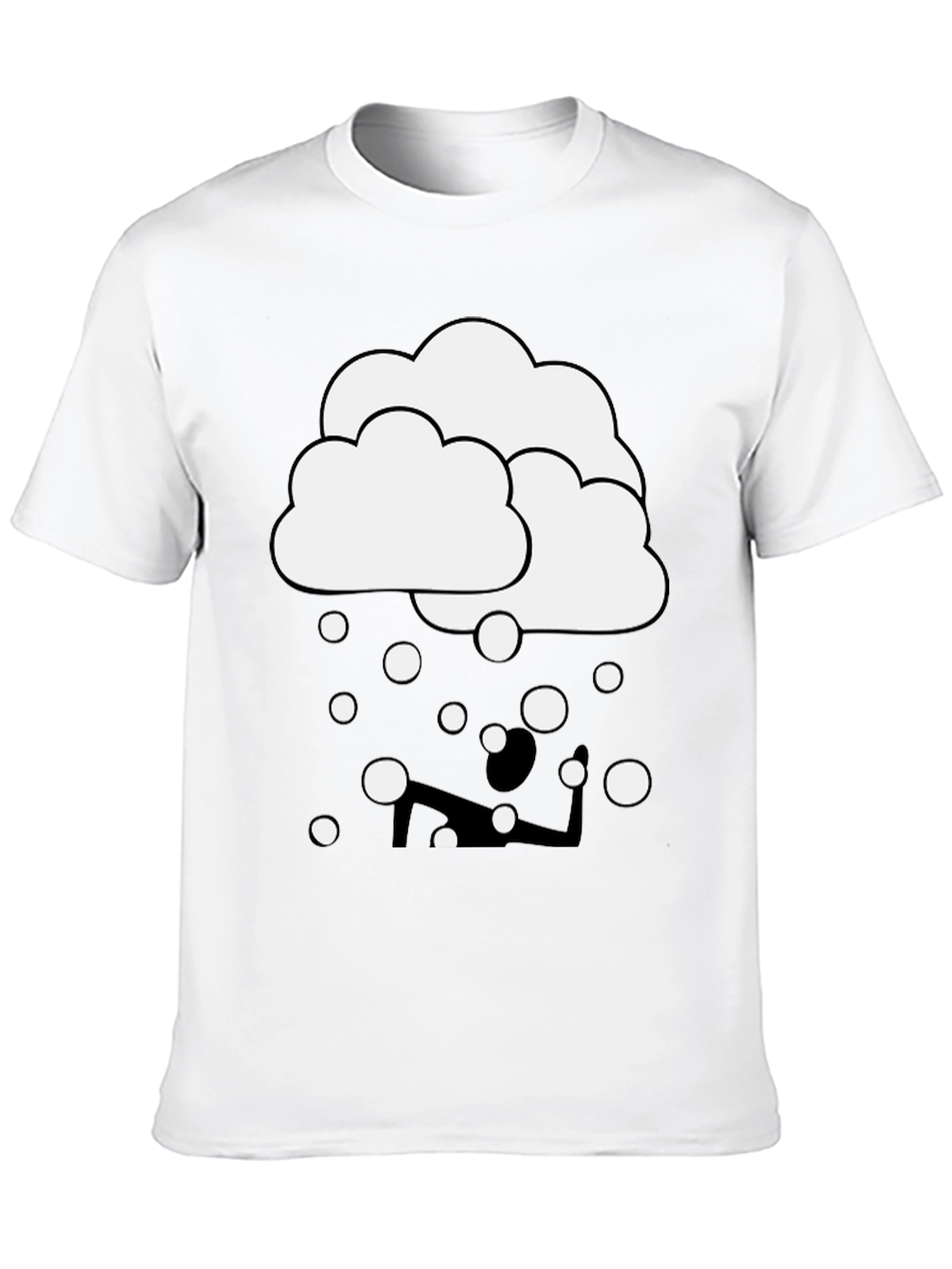 Cloudy Yoga T-Shirt - Funny Graphic Tee