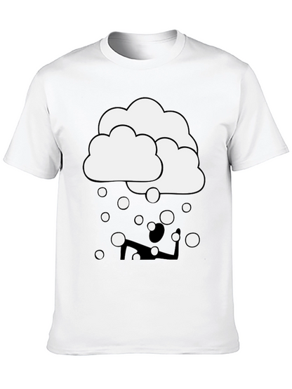 Cloudy Yoga T-Shirt - Funny Graphic Tee