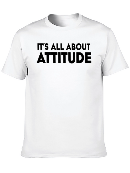 Attitude Graphic Tee - Mens Crew Neck