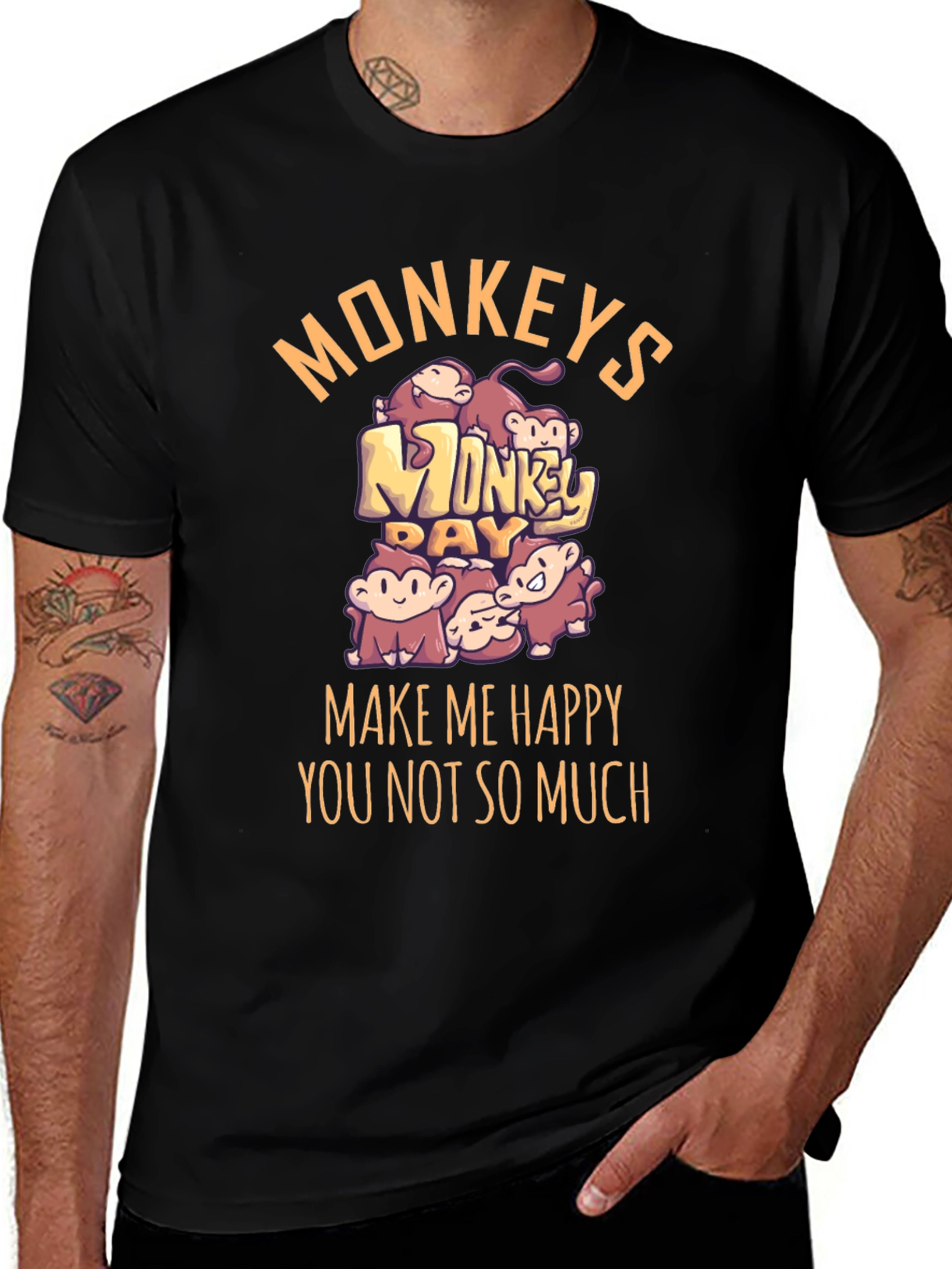 Monkey Day Graphic Tee - Make Me Happy