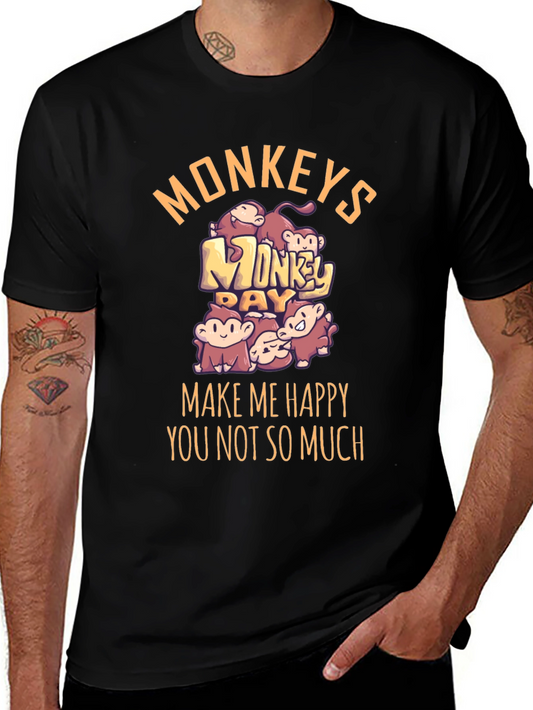 Monkey Day Graphic Tee - Make Me Happy