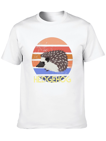 Hedgehog Retro Style T-Shirt - Cute Animal Tee