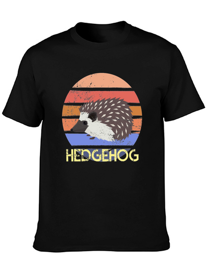 Hedgehog Retro Style T-Shirt - Cute Animal Tee