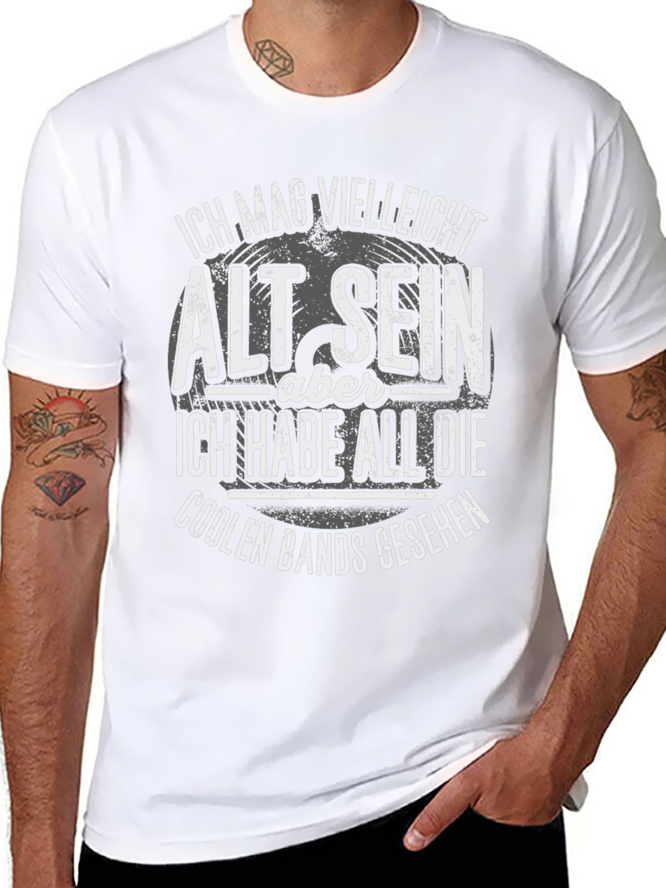 Cool Bands Seen Black Graphic Tee