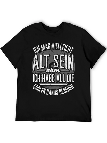 Cool Bands Seen Black Graphic Tee