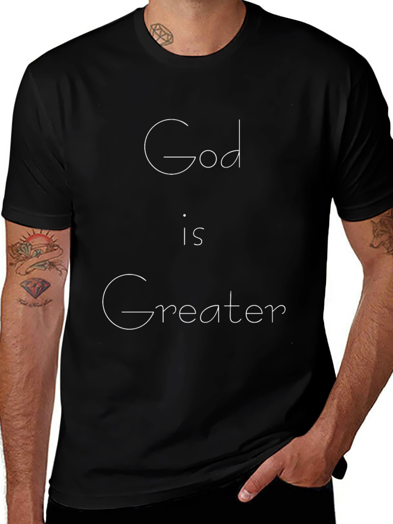 God Is Greater Graphic Tee - Christian Inspired Apparel