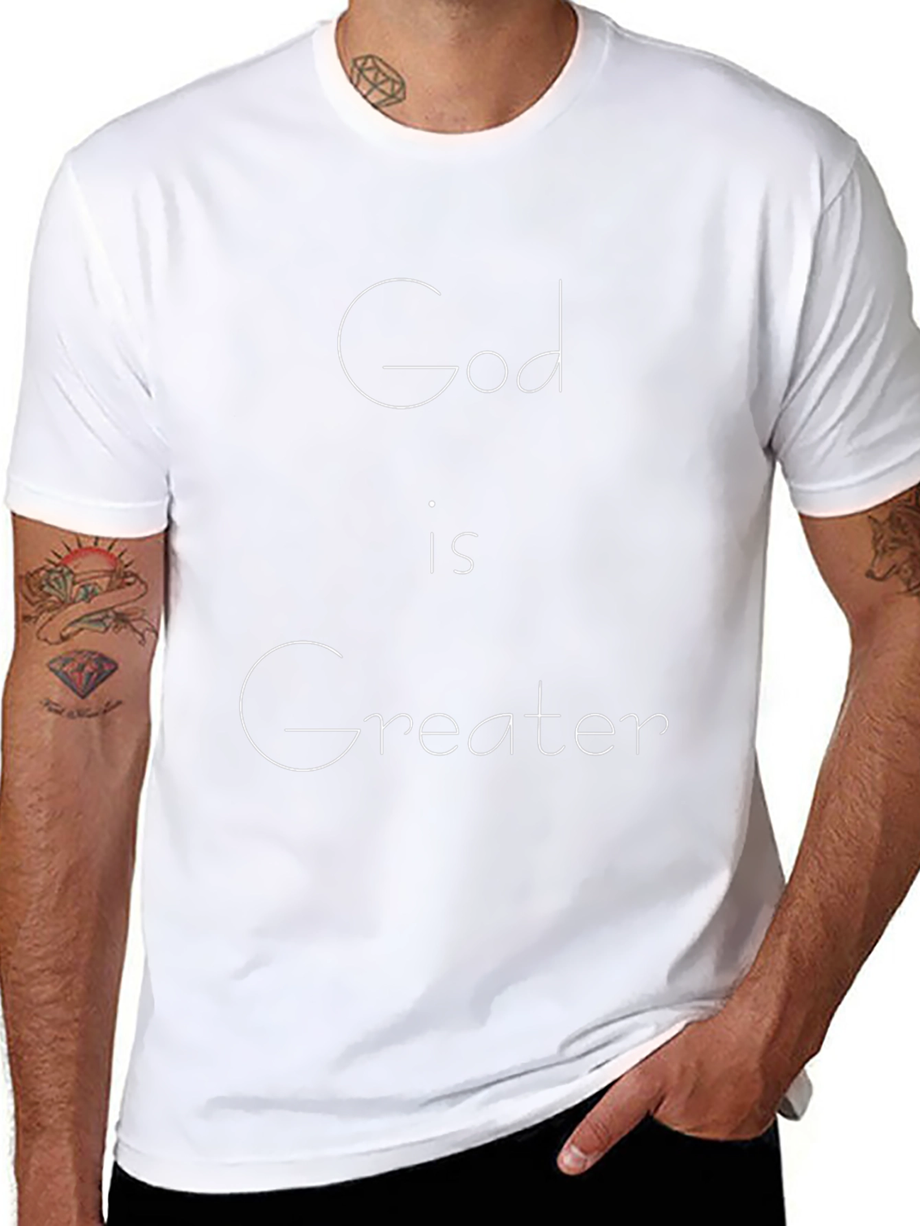 God Is Greater Graphic Tee - Christian Inspired Apparel