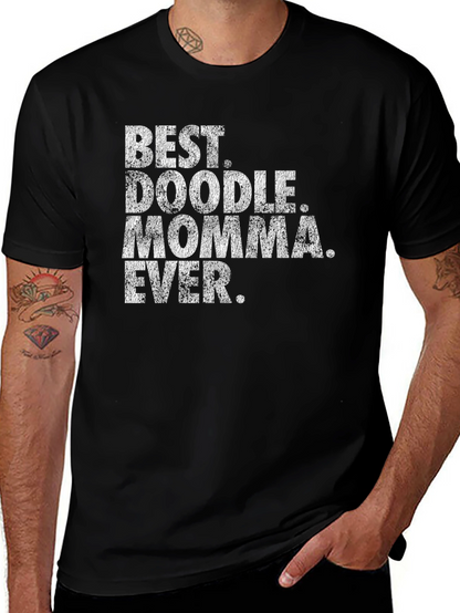 Best Doodle Momma Ever T-Shirt - Black