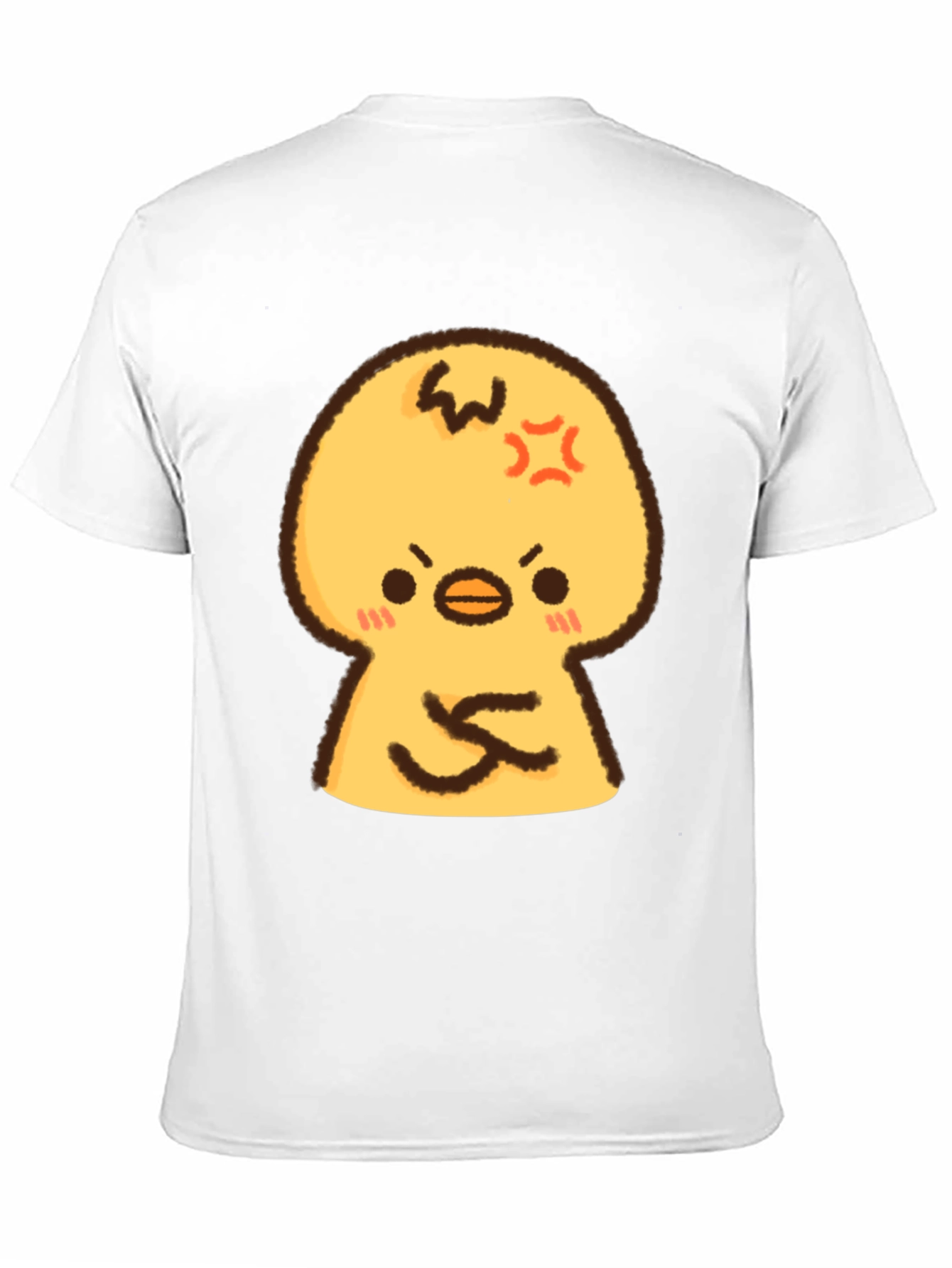 Angry Chick Cartoon Graphic T-Shirt