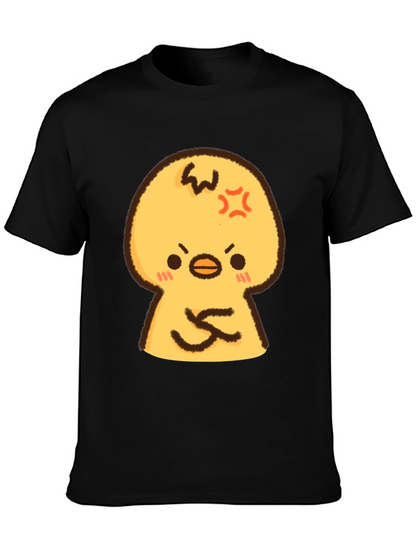 Angry Chick Cartoon Graphic T-Shirt